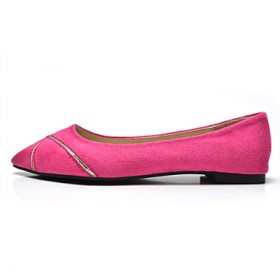 Women's Shoes Flat Heel Pointed Toe/Closed Toe Flats Casual Black/Blue/Pink