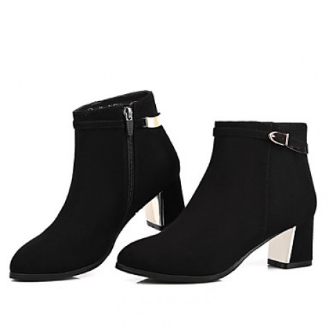 Women's Shoes Spring/Fall/Winter Heels/Bootie/Round Toe /Boots Office & Career/Party & Evening/DressChunky