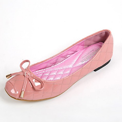 Women's Shoes Leatherette Flat Heel Comfort / Round Toe Flats Casual Pink